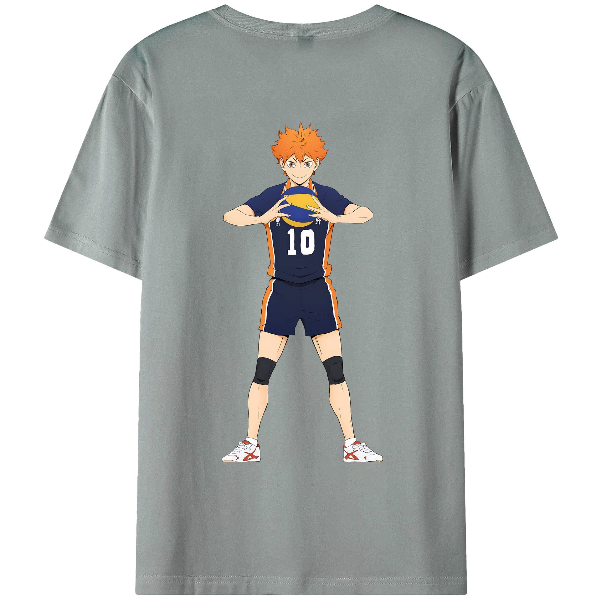 （画像用） ハイキュー!! Haikyu!! 綿100％ メンズ半袖Tシャツ（バックプリント） 通気性